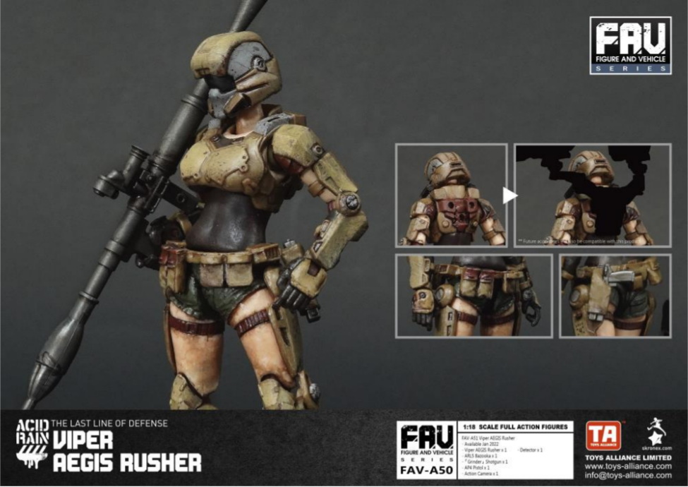 Toys Alliance: Acid Rain - FAV-A50 Viper AEGIS Rusher Action Figure