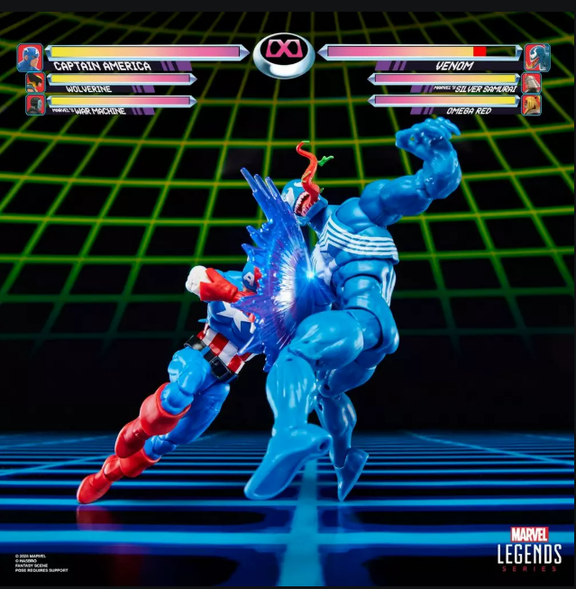 Hasbro: Marvel Legends Gamerverse Captain America vs. Venom Action Figure Two-Pack