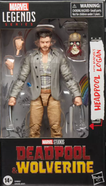 Hasbro: Deadpool & Wolverine Marvel Legends - Headpool with Marvel's Logan Action Figure