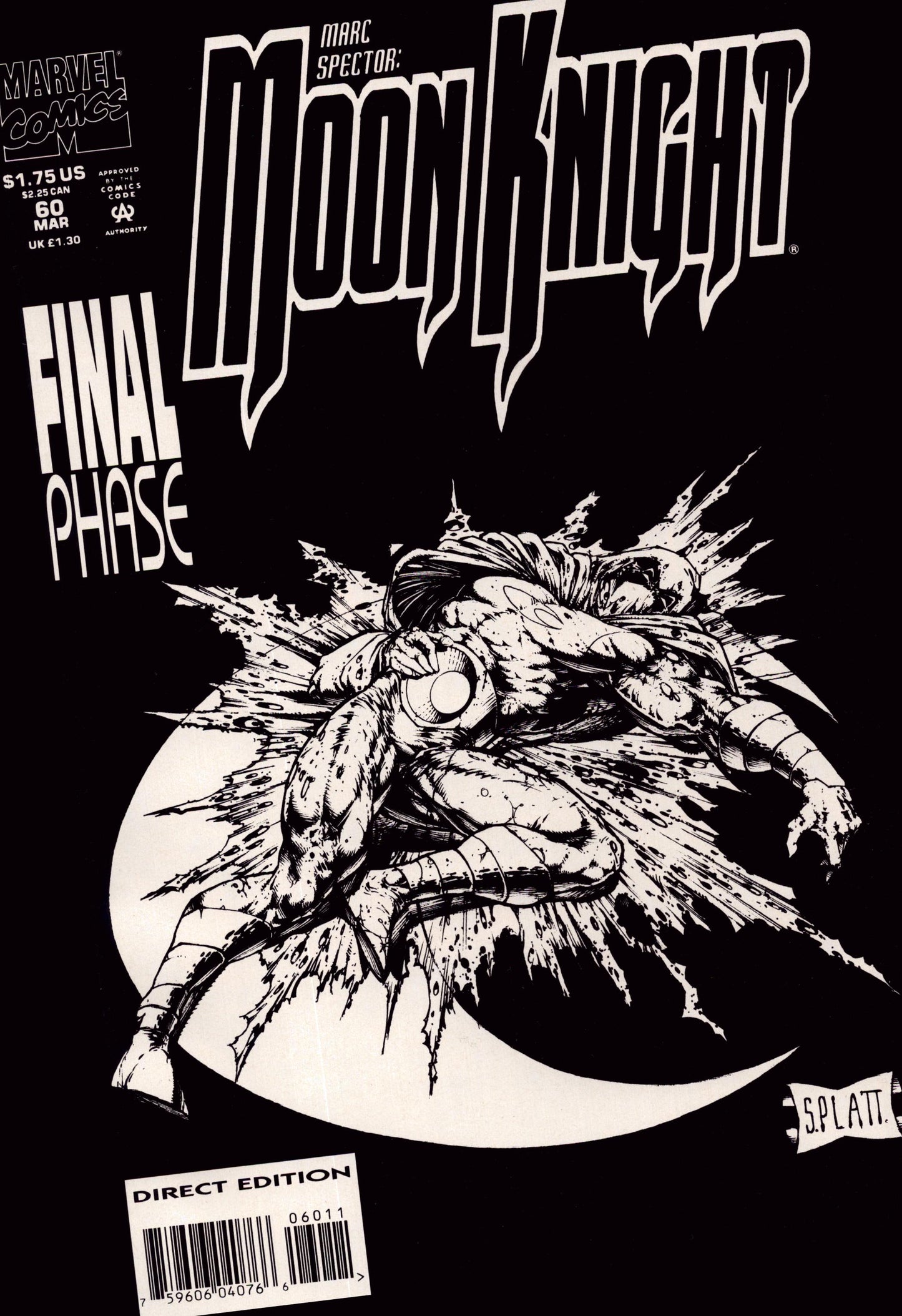 Marc Spector: Moon Knight # 60 1994