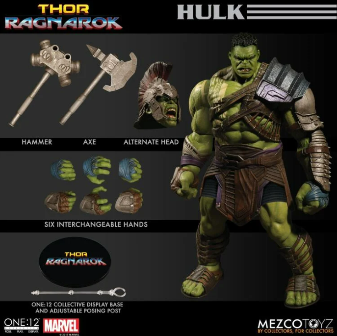 Mezco Toyz: Thor: Ragnarok - One:12 Collective Hulk Figure