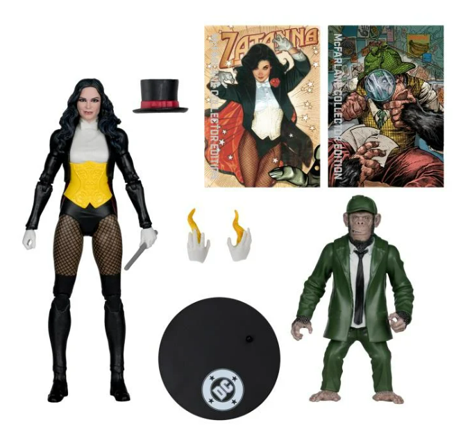 McFarlane Toys: DC Multiverse Collector Edition Zatanna with Detective Chimp Action Figure Set