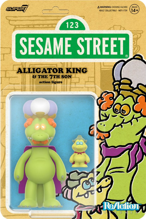 Super 7: Sesame Street ReAction Alligator King Action Figure