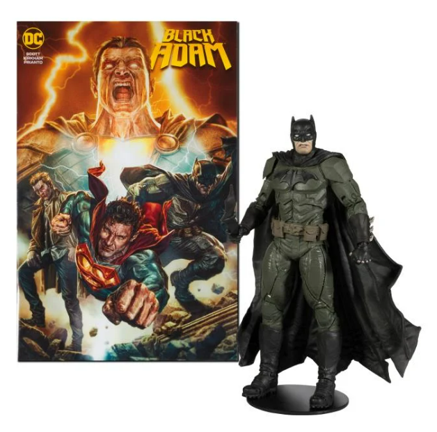 McFarlane Toys: Black Adam Page Punchers - Batman Action Figure with Comic
