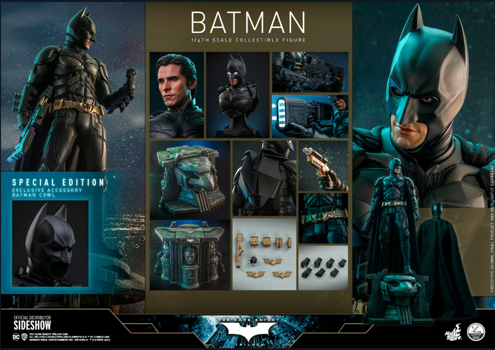 Hot Toys: Dark Knight Trilogy - Batman (Special Edition) Quarter Scale Figure