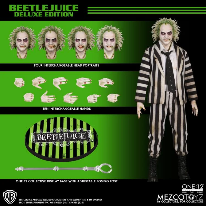 Mezco: Beetlejuice (1988) One:12 Collective Beetlejuice Deluxe Edition