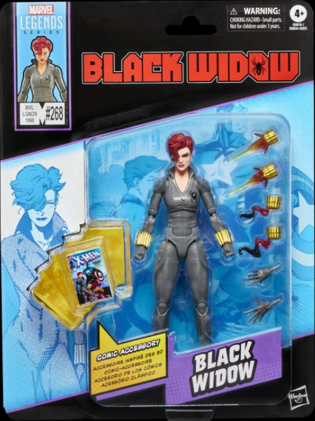 Hasbro: Mini-Comics The Uncanny X-Men #268 Marvel Legends Black Widow Action Figure