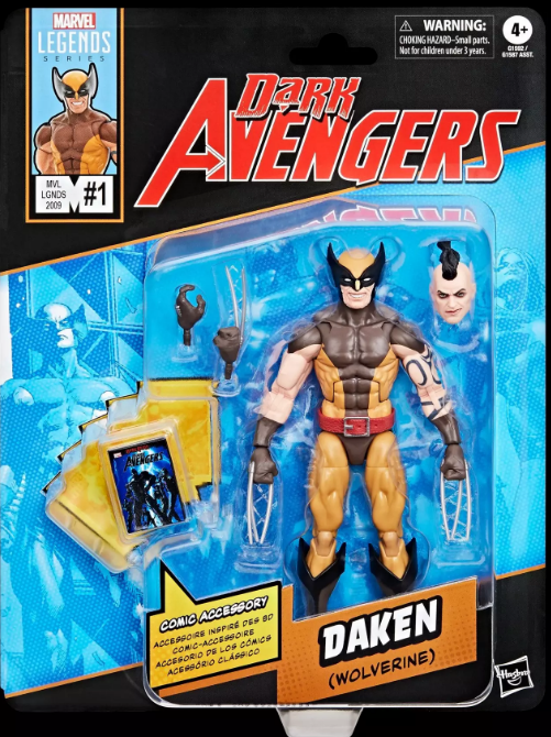 Hasbro: Mini-Comics Dark Avengers #1 Marvel Legends - Daken (Wolverine) Action Figure