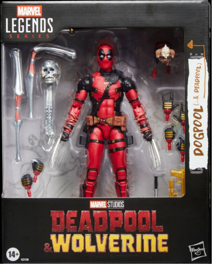 Hasbro: Deadpool & Wolverine Marvel Legends Deluxe Deadpool Action Figure with Dogpool