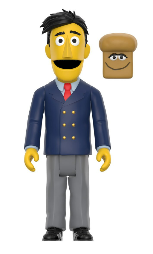 Super 7: Sesame Street ReAction Guy Smiley with Bread Figure