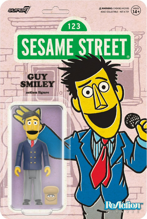 Super 7: Sesame Street ReAction Guy Smiley with Bread Figure