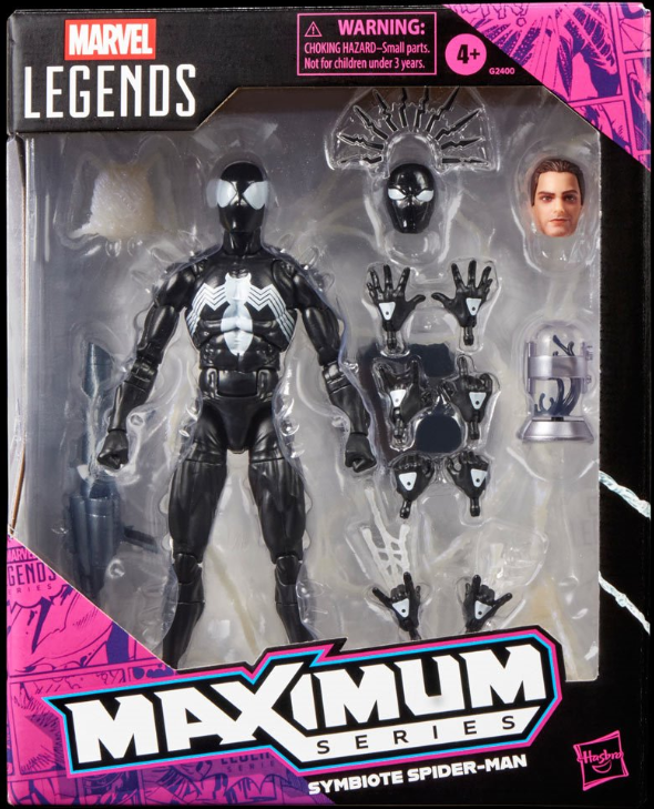 Hasbro: Marvel Legends Maximum Series Spider-Man (Symbiote) Action Figure