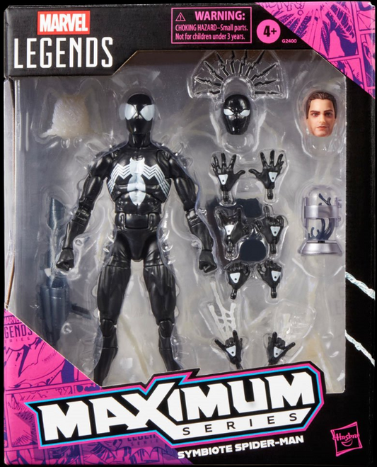 Hasbro: Marvel Legends Maximum Series Spider-Man (Symbiote) Action Figure