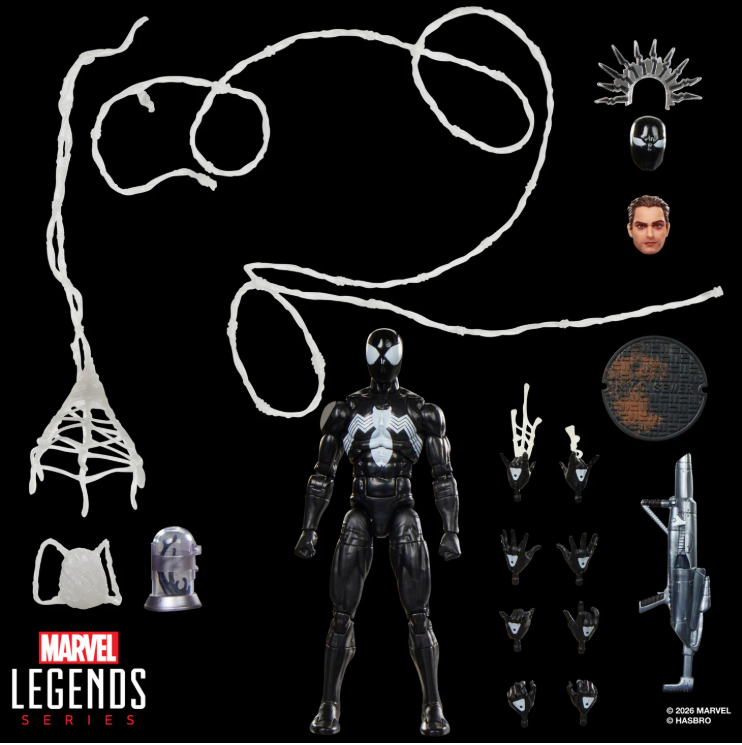 Hasbro: Marvel Legends Maximum Series Spider-Man (Symbiote) Action Figure