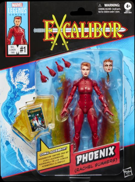 Hasbro: Mini-Comics Excalibur #1 Marvel Legends Phoenix (Rachel Summers) Action Figure