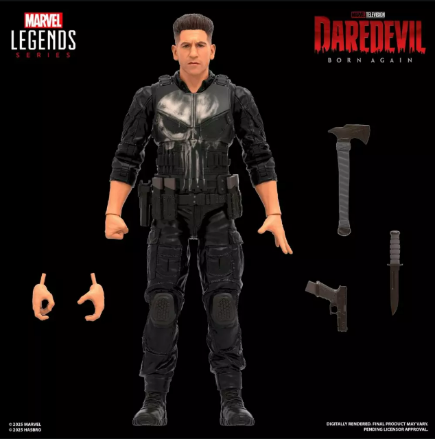 Hasbro: Daredevil: Born Again Marvel Legends Punisher Action Figure