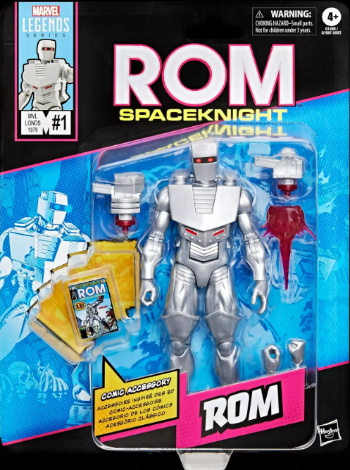 Hasbro: Mini-Comics ROM: Spaceknight #1 Marvel Legends - ROM Action Figure