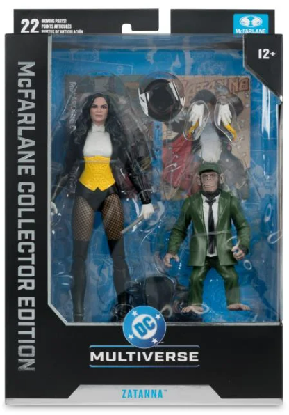 McFarlane Toys: DC Multiverse Collector Edition Zatanna with Detective Chimp Action Figure Set