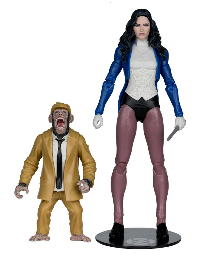 McFarlane Toys: DC Multiverse Collector Edition Zatanna with Detective Chimp Platinum Chase Variant Action Figure Set
